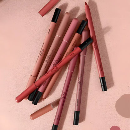 Matte lipstick and lipliner velvet mist, 0.6g, 14.9cm, shown in shades C01 to C08