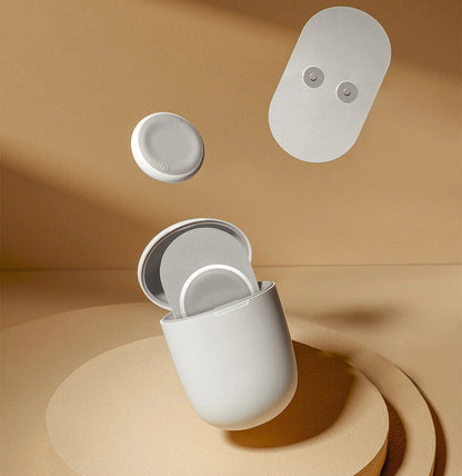 Portable cordless neck massager with low-frequency pulse technology for personalized muscle tension relief and stress management