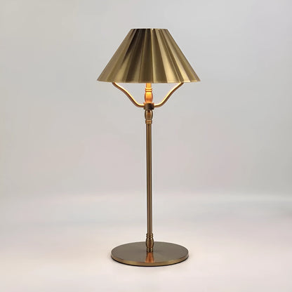 Gold alloy desk lamp with touch control and Type-C charging port