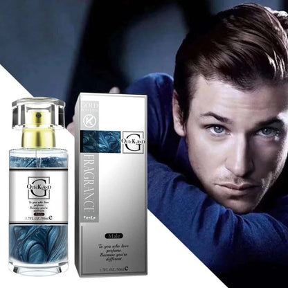 Pheromone perfume bottle with 18-25% floral fragrance concentration in men's and women's formulations