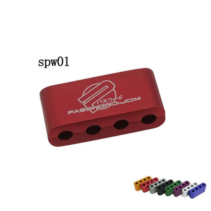 Three-piece metal car fastening clamp set in multiple colours with 55x30x25mm dimensions
