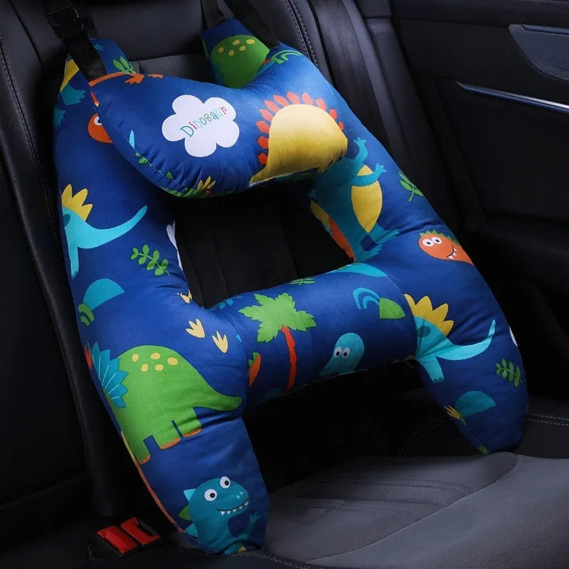 55x70cm car headrest pillow with floral skirt rabbit pattern and pearl cotton fill.