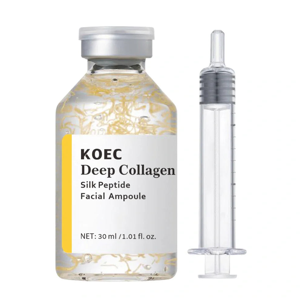 30ml collagen polypeptide ampoule solution with needle applicator for skincare