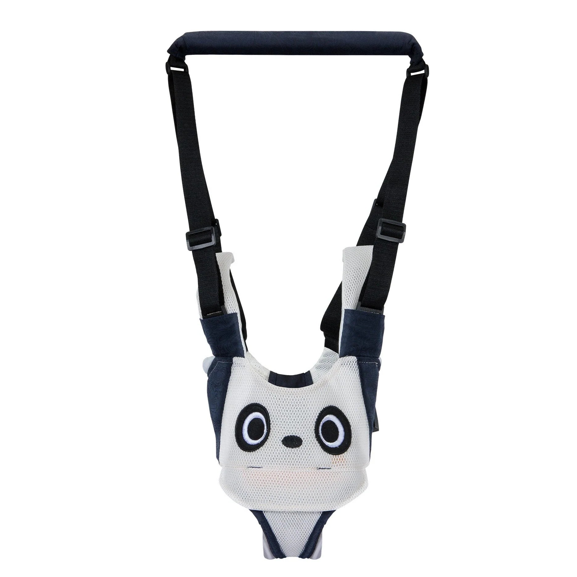Hands-free baby walking assistant with adjustable lift and pull features for supporting your little one's first steps