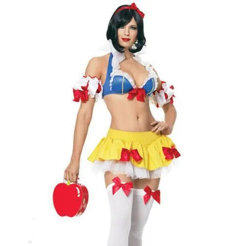 Anime Snow White Halloween dress costume set with headdress in 8569 style colour