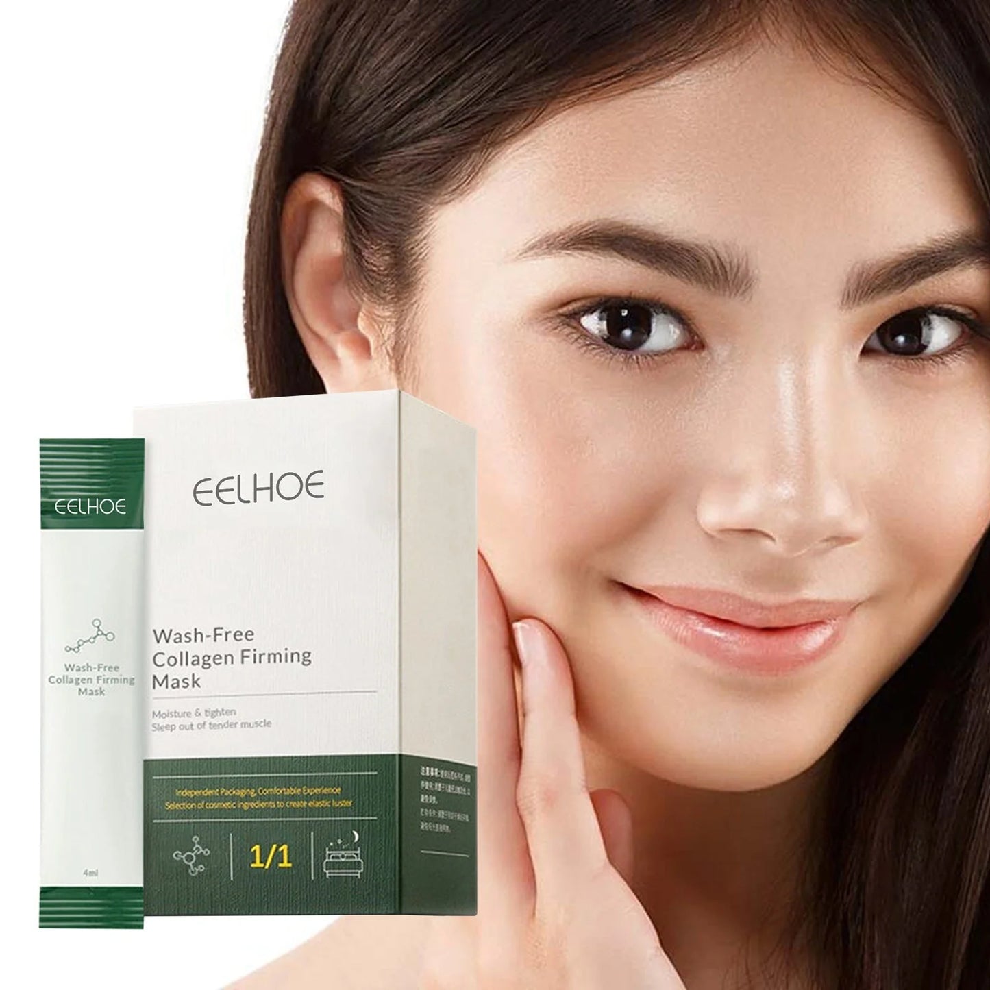 Collagen wash-in mask for skin tightening and fine lines reduction