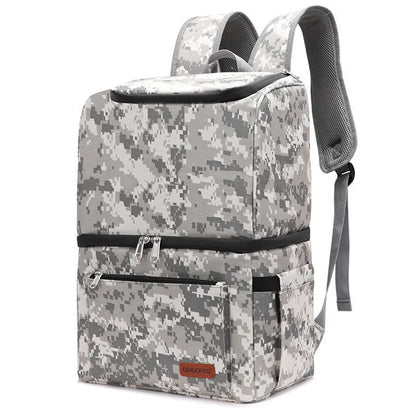 Double layer insulated waterproof picnic backpack in camouflage colour with 22L capacity