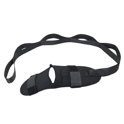 Premium leg and foot stretcher with multi-loop design for personalized stretching and plantar fasciitis relief