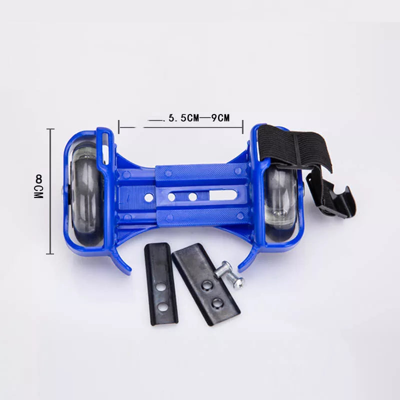 Children's luminous roller skates in three colours for safe evening play