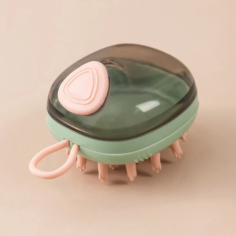 2 In 1 Pet Cleaning Brush with Shampoo Dispenser for cats and dogs