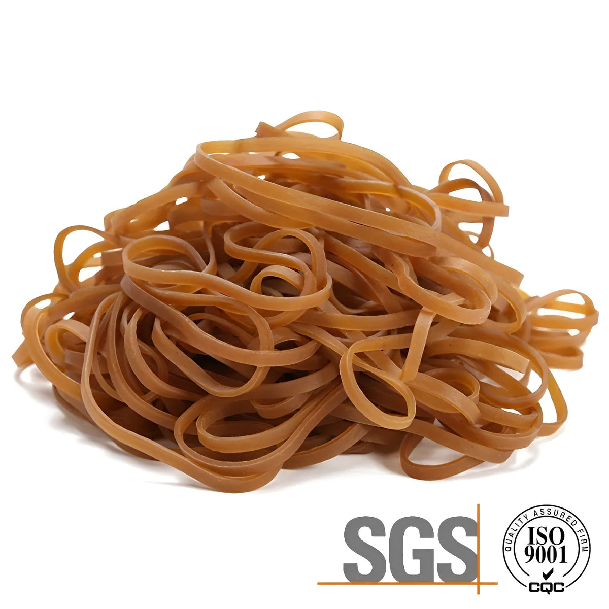 500g bag of natural colour round rubber bands made from natural rubber latex