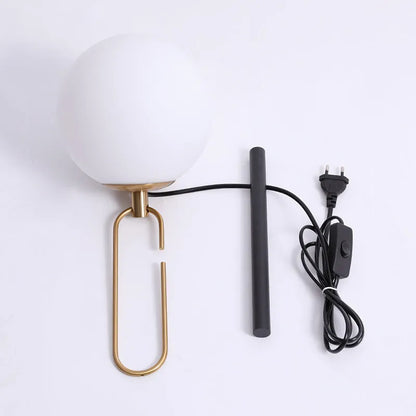 Nordic creative glass wall lamp with modern design and three light colour options