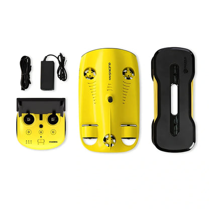 Underwater robot host with remote control, 386x266x138mm size, 100m cable for rescue and photography at 100m depth