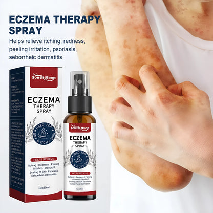 30ml skin itching repair moss care spray bottle with Kraft packaging for universal skin type application