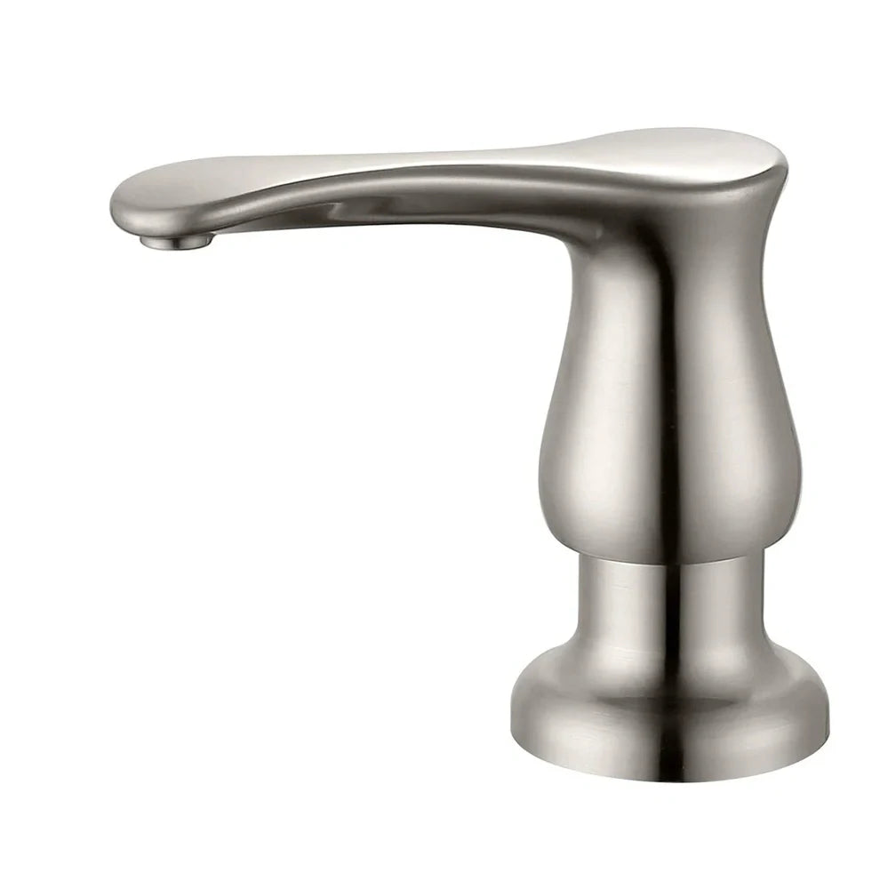 Brushed gold ABS hand press kitchen sink accessory, 15 cm long with electroplated finish for precise water direction