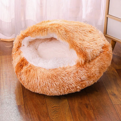 Waterproof cloth dog kennel with semi-enclosed design and removable cover in a gradient colour