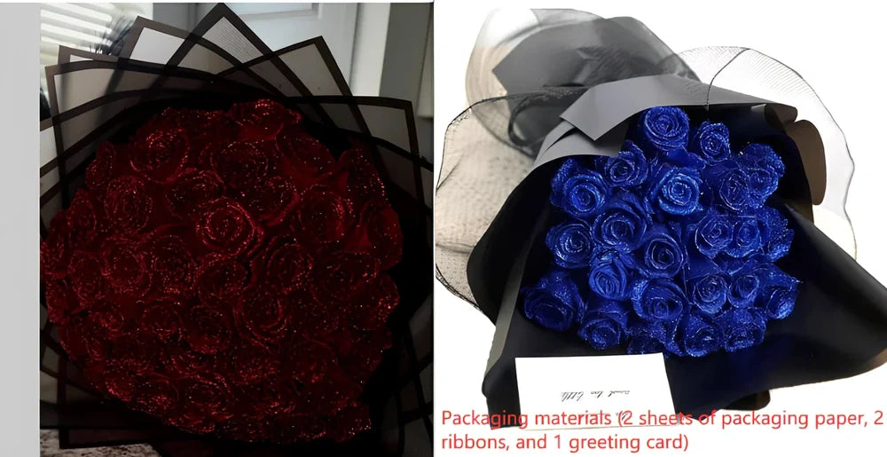 Personalised Valentine's Day preserved bridal bouquet with manual processing in multiple colour options