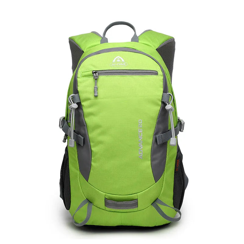 20 litre daypack backpack shown in one of seven colours: black, blue, green, orange, red, rose red, or turquoise.