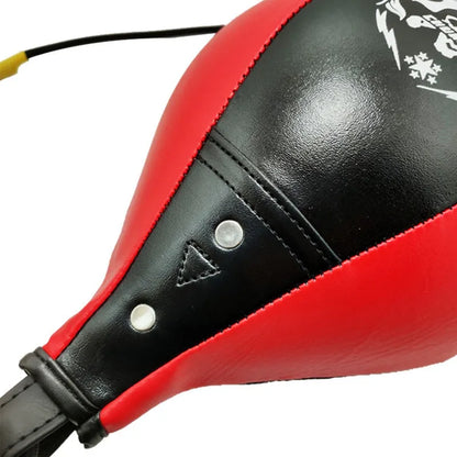 Diamond pattern boxing speed ball with inflator for martial arts training