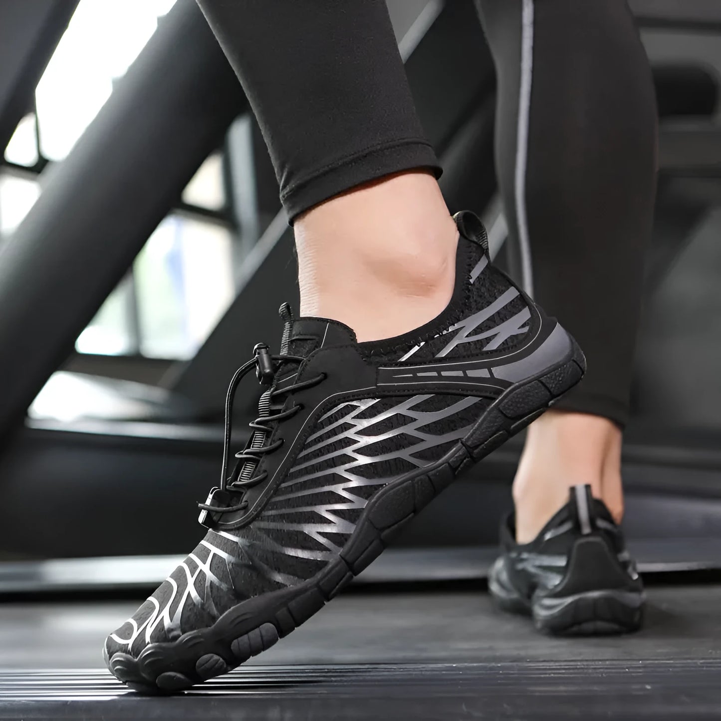 White lace-up casual sports shoe with breathable lining and textured non-slip rubber sole.