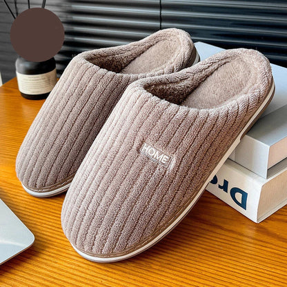 Cozy cotton slippers in various vibrant colors for comfortable indoor wear