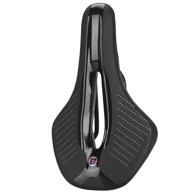 Medium mountain bike seat cushion in black or pink made from PU foam resin sponge