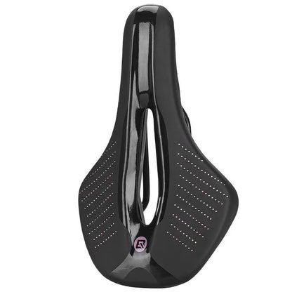 Medium mountain bike seat cushion in black or pink made from PU foam resin sponge