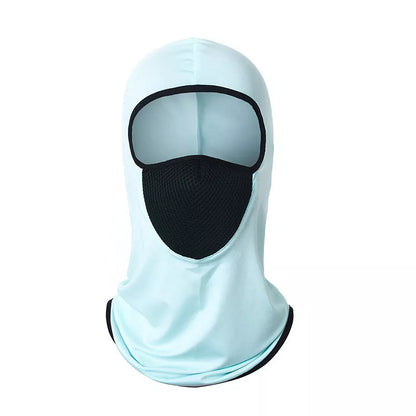 Lycra Soft Equipment Outdoor Windproof Sunscreen Hood in various colours