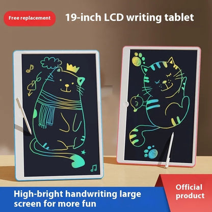 19-inch LCD drawing board for children with pressure-sensitive stylus and rechargeable battery