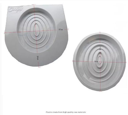 White ABS Cat Toilet Trainer with colour box packaging