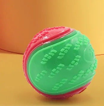 6.5cm TPR dog training ball in multiple colour combinations including red-blue and luminous option