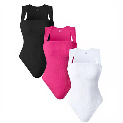 Thread Square Neck Jumpsuit in various colours, showcasing sleek design and breathable fabric