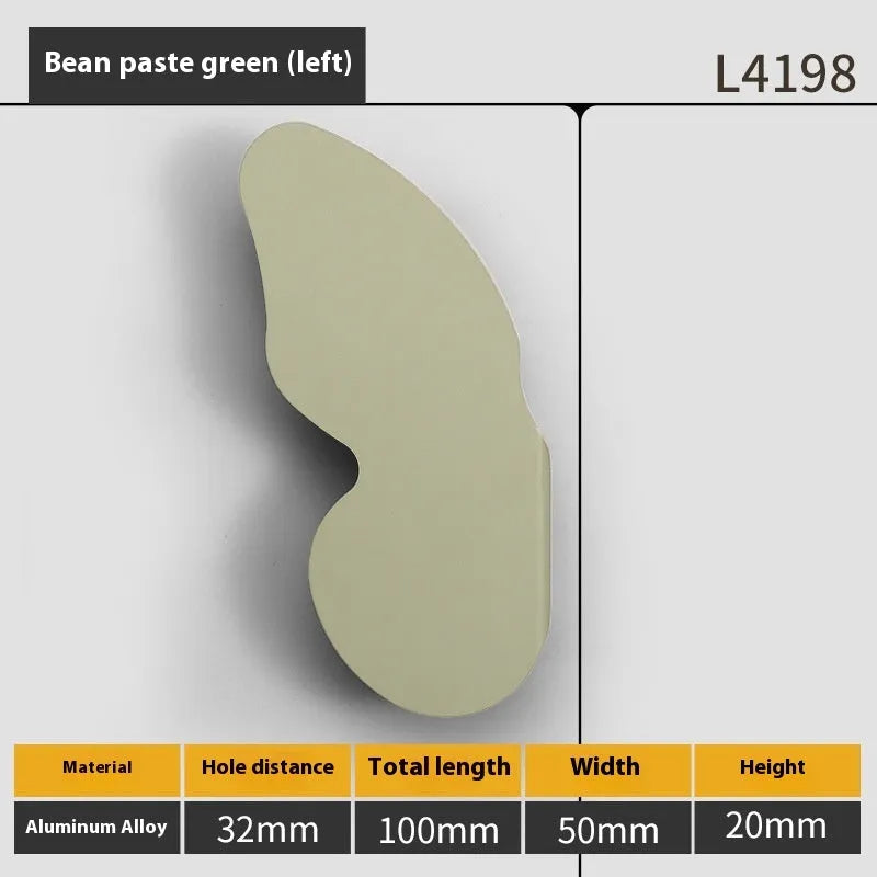 Butterfly cartoon cabinet door handle in multiple colours for children's room furniture