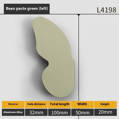 Butterfly cartoon cabinet door handle in multiple colours for children's room furniture
