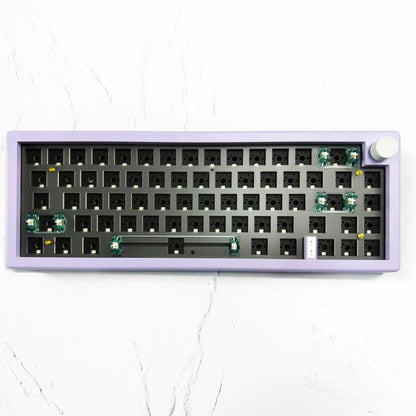 Custom DIY mechanical keyboard kit with RGB backlighting in seven colour options