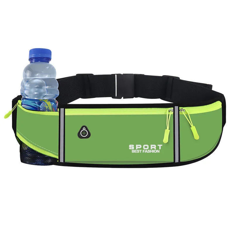 Waterproof Oxford cloth running belt waist bag with anti-theft design in multiple colour options