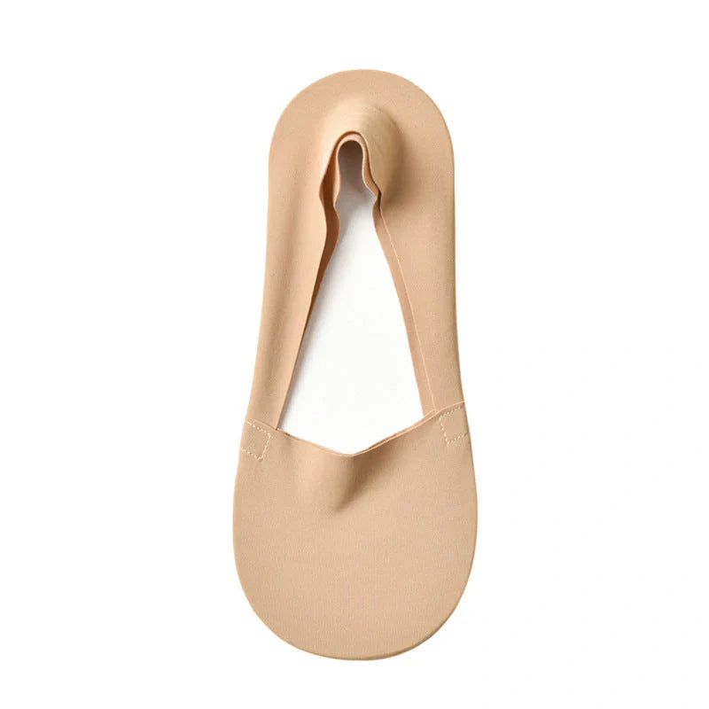Stylish women's non-slip silicone socks in various colours for fashion and safety