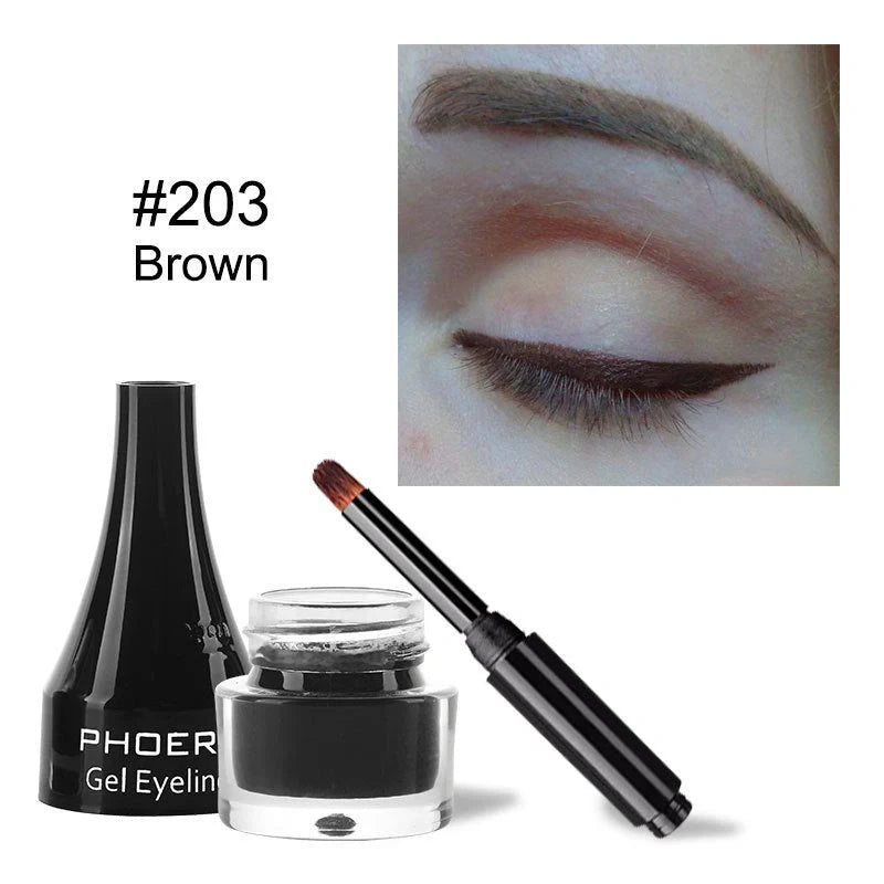 PHOERA Ten-Colour Eyeliner Set showcasing vibrant shades for creative eye makeup looks