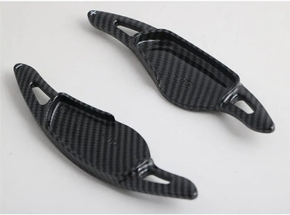 Carbon fibre steering wheel paddle shifters in various finish options for car interior modification