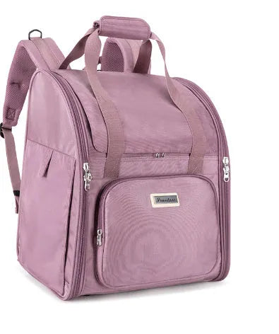 Medium-hard pet carrier backpack for small dogs and cats up to 10kg with aluminium buckles