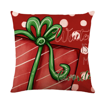 Cozy snowflake throw pillow covers with vibrant holiday designs in multiple color options