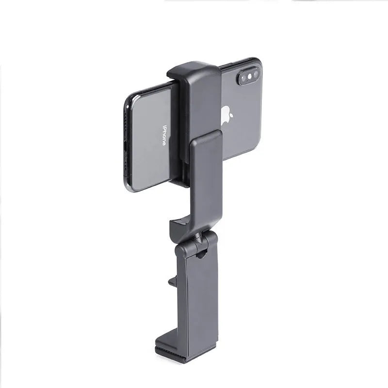 H22 Black 360-degree rotary collapsible phone holder on desktop