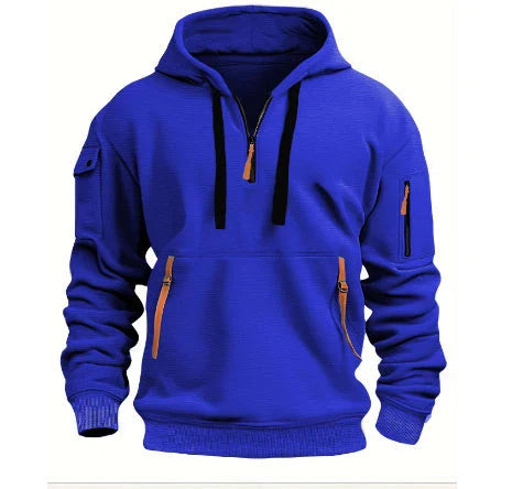 Stylish Hooded Pullover Sweatshirt in Various Colors for Men and Women - Premium Polyester Comfort and Modern Design