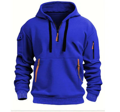 Stylish Hooded Pullover Sweatshirt in Various Colors for Men and Women - Premium Polyester Comfort and Modern Design