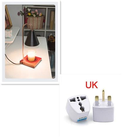 Elegant Aromatherapy Candle Lamp with Curvy Design, Soothing Fragrance, and Adjustable Lighting