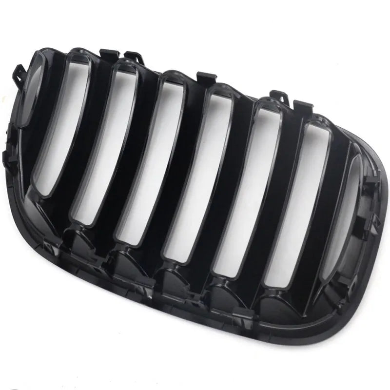 Bright black ABS plastic mesh grille for BMW X5 E53 middle section replacement
