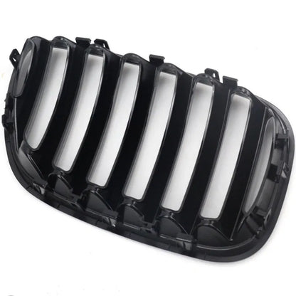 Bright black ABS plastic mesh grille for BMW X5 E53 middle section replacement