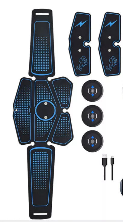 EMS Muscle Stimulator for ABS training with 3 hosts and adjustable belt