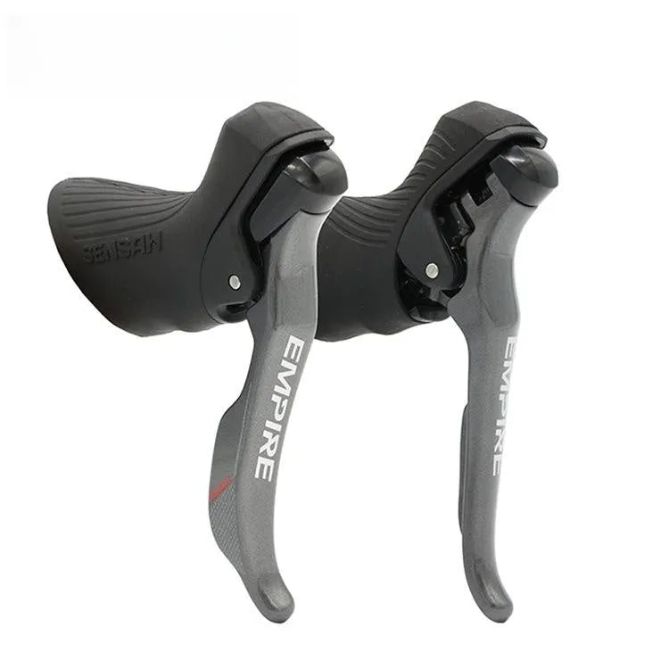 Road bike 11-speed transmission kit with aluminium alloy derailleurs and inner cable routing shifter