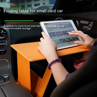 Foldable wooden laptop tablet stand with storage, standard 44 x 24cm or plus size 54.5 x 25cm.